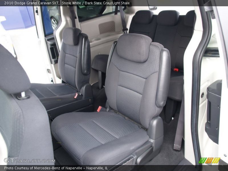 Stone White / Dark Slate Gray/Light Shale 2010 Dodge Grand Caravan SXT