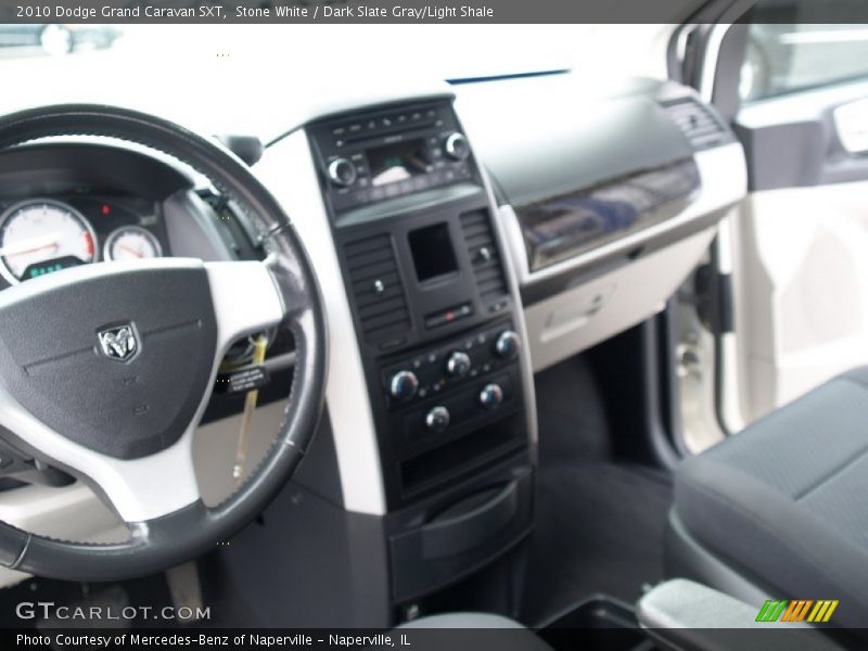 Stone White / Dark Slate Gray/Light Shale 2010 Dodge Grand Caravan SXT