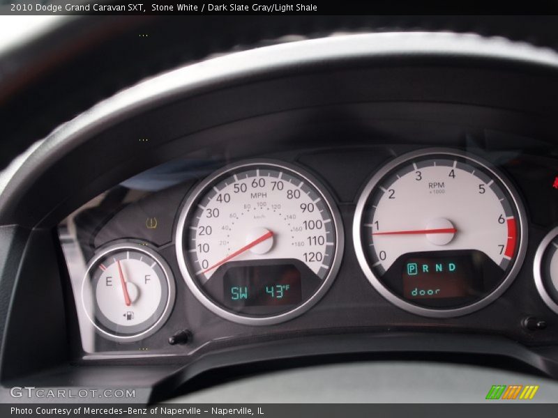 Stone White / Dark Slate Gray/Light Shale 2010 Dodge Grand Caravan SXT