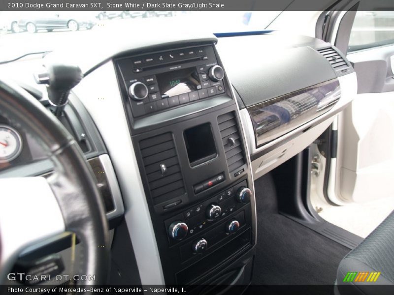 Stone White / Dark Slate Gray/Light Shale 2010 Dodge Grand Caravan SXT