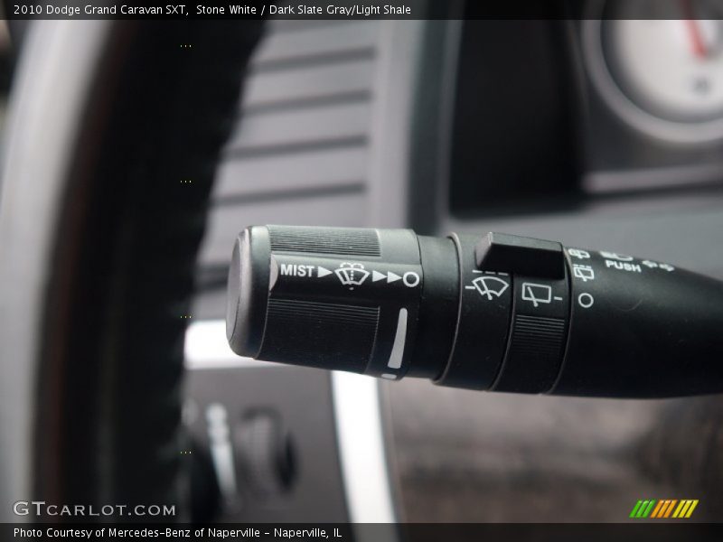 Stone White / Dark Slate Gray/Light Shale 2010 Dodge Grand Caravan SXT
