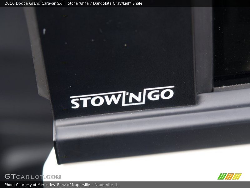 Stone White / Dark Slate Gray/Light Shale 2010 Dodge Grand Caravan SXT