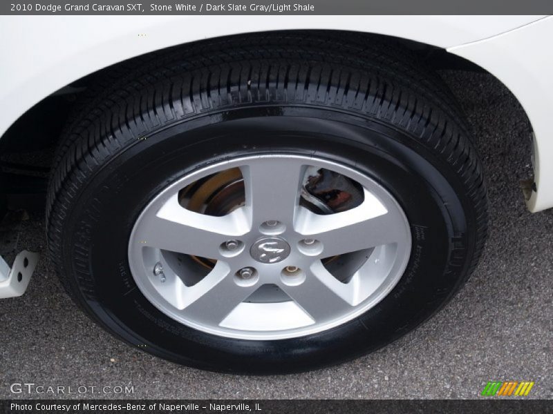 Stone White / Dark Slate Gray/Light Shale 2010 Dodge Grand Caravan SXT