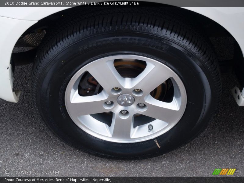 Stone White / Dark Slate Gray/Light Shale 2010 Dodge Grand Caravan SXT