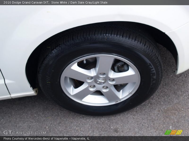 Stone White / Dark Slate Gray/Light Shale 2010 Dodge Grand Caravan SXT