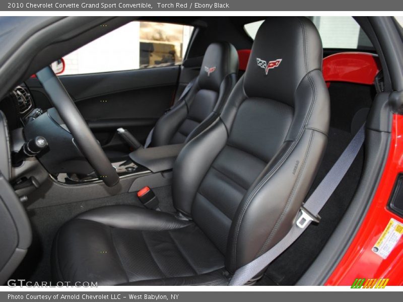  2010 Corvette Grand Sport Convertible Ebony Black Interior