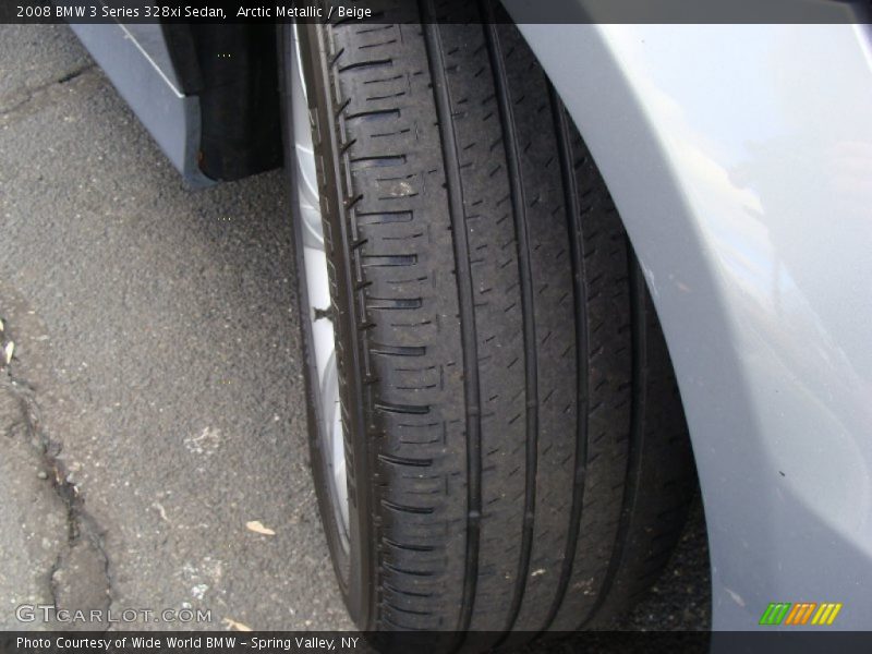 Arctic Metallic / Beige 2008 BMW 3 Series 328xi Sedan