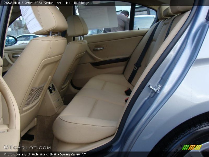 Arctic Metallic / Beige 2008 BMW 3 Series 328xi Sedan