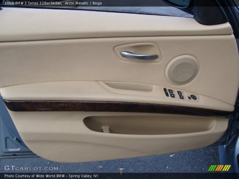 Arctic Metallic / Beige 2008 BMW 3 Series 328xi Sedan