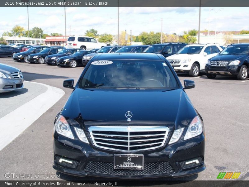 Black / Black 2010 Mercedes-Benz E 550 4Matic Sedan