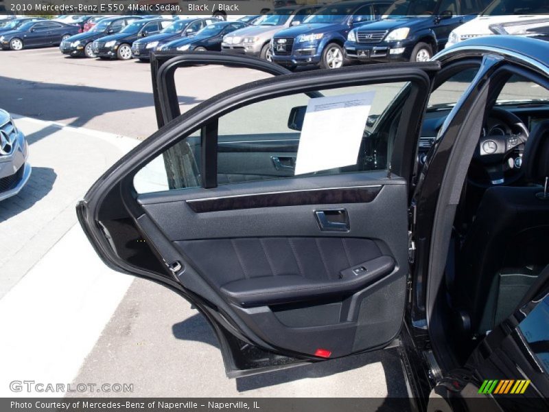 Black / Black 2010 Mercedes-Benz E 550 4Matic Sedan