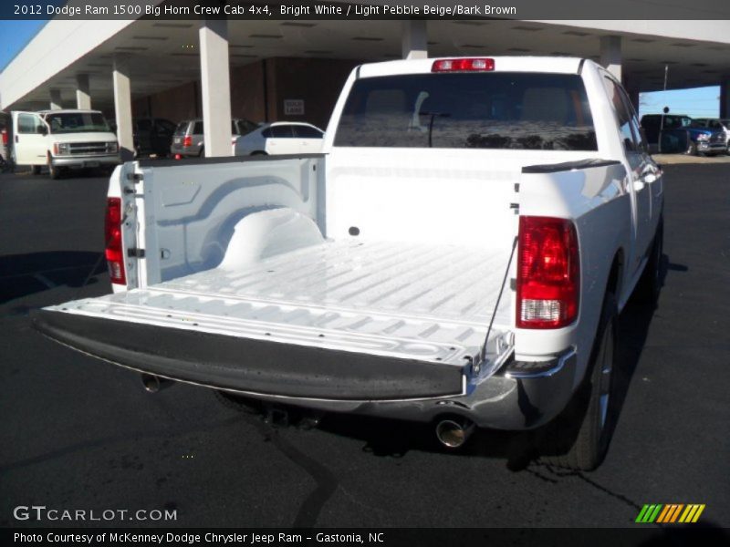 Bright White / Light Pebble Beige/Bark Brown 2012 Dodge Ram 1500 Big Horn Crew Cab 4x4