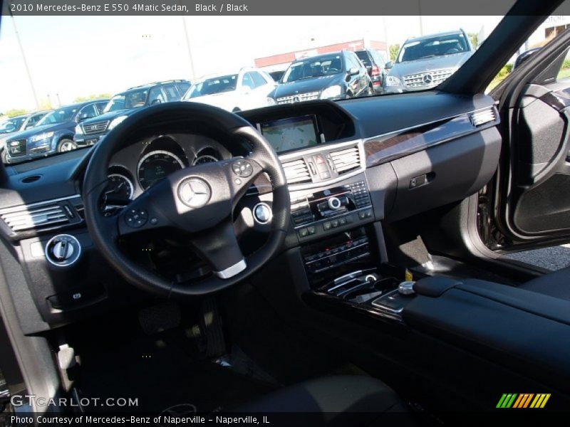 Black / Black 2010 Mercedes-Benz E 550 4Matic Sedan