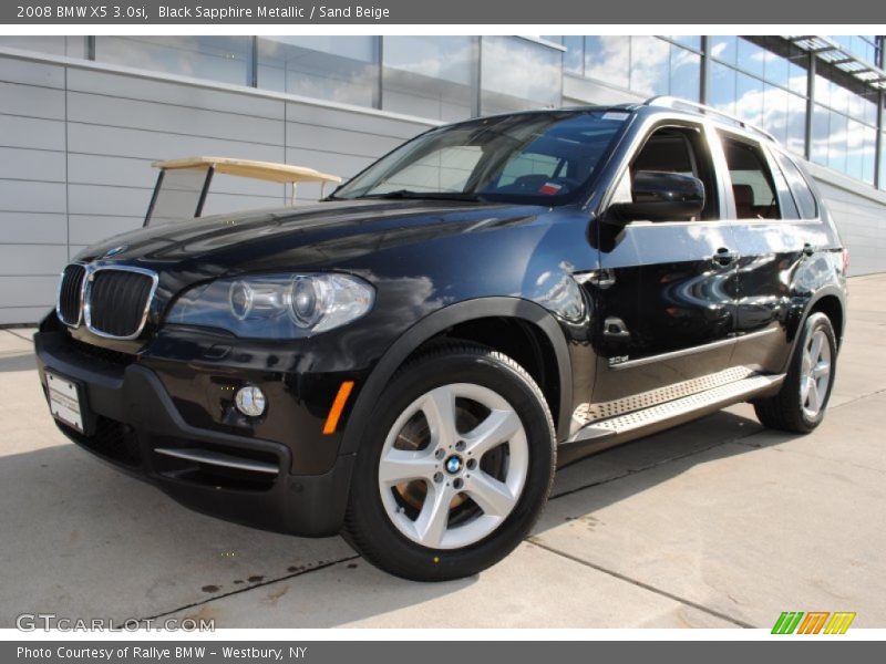 Black Sapphire Metallic / Sand Beige 2008 BMW X5 3.0si