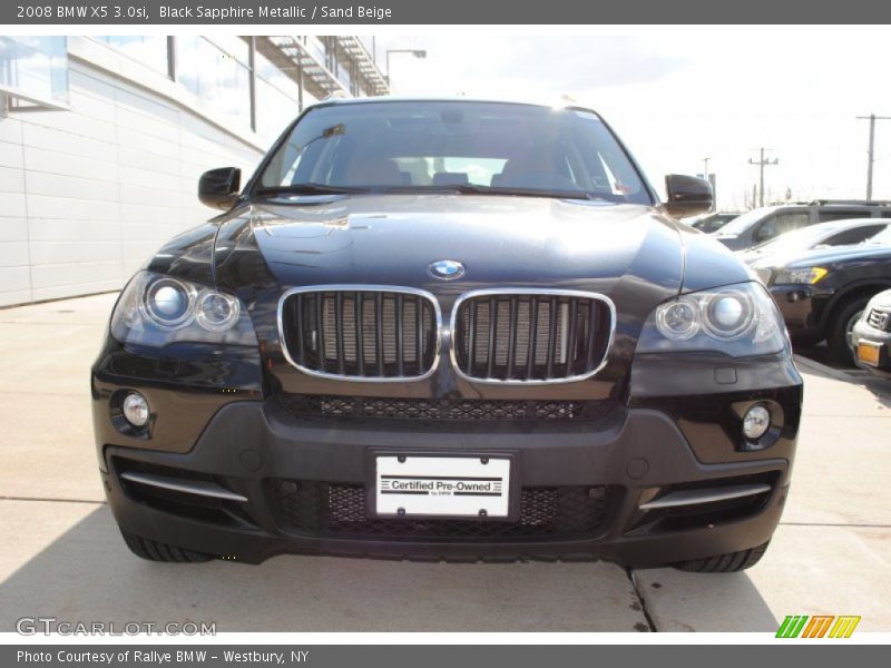 Black Sapphire Metallic / Sand Beige 2008 BMW X5 3.0si