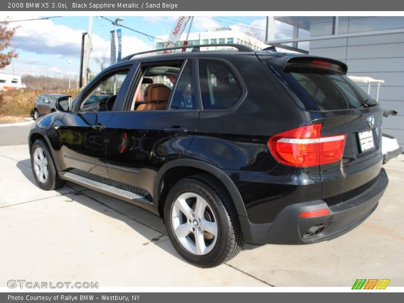 Black Sapphire Metallic / Sand Beige 2008 BMW X5 3.0si