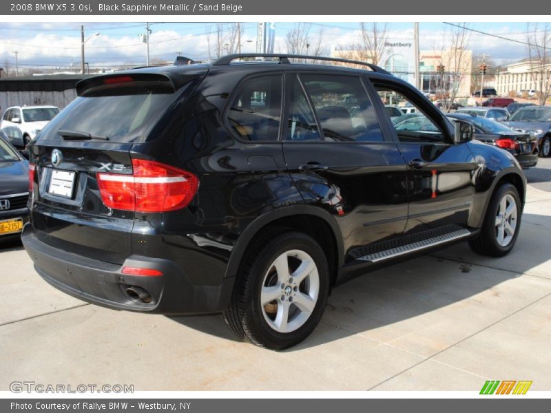 Black Sapphire Metallic / Sand Beige 2008 BMW X5 3.0si