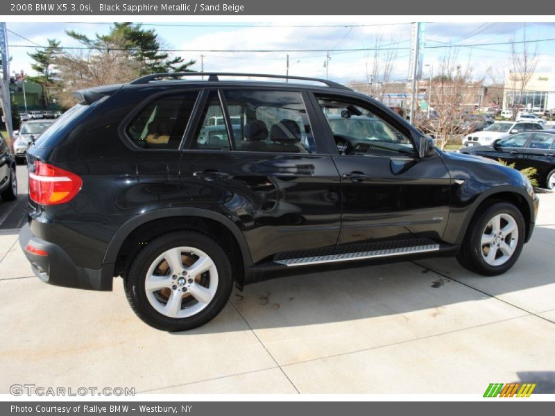 Black Sapphire Metallic / Sand Beige 2008 BMW X5 3.0si