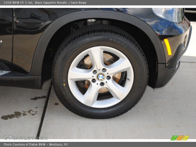 Black Sapphire Metallic / Sand Beige 2008 BMW X5 3.0si