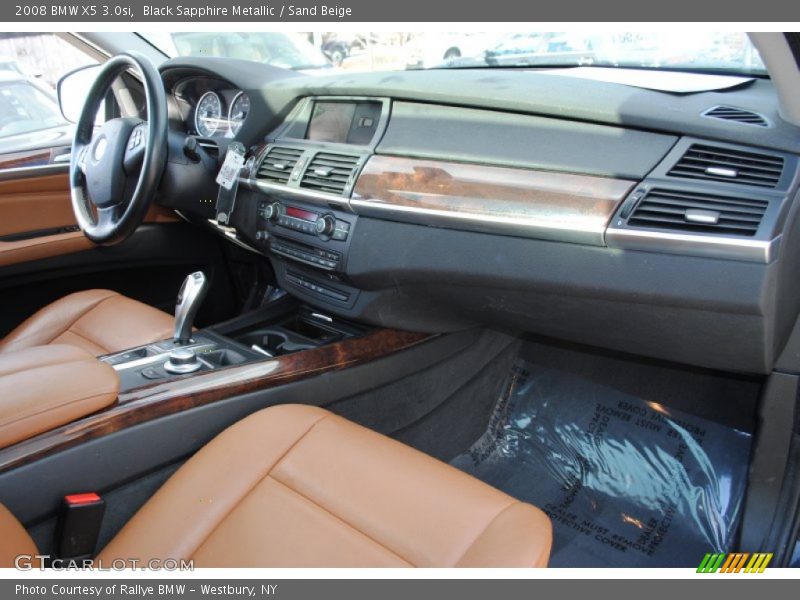Black Sapphire Metallic / Sand Beige 2008 BMW X5 3.0si