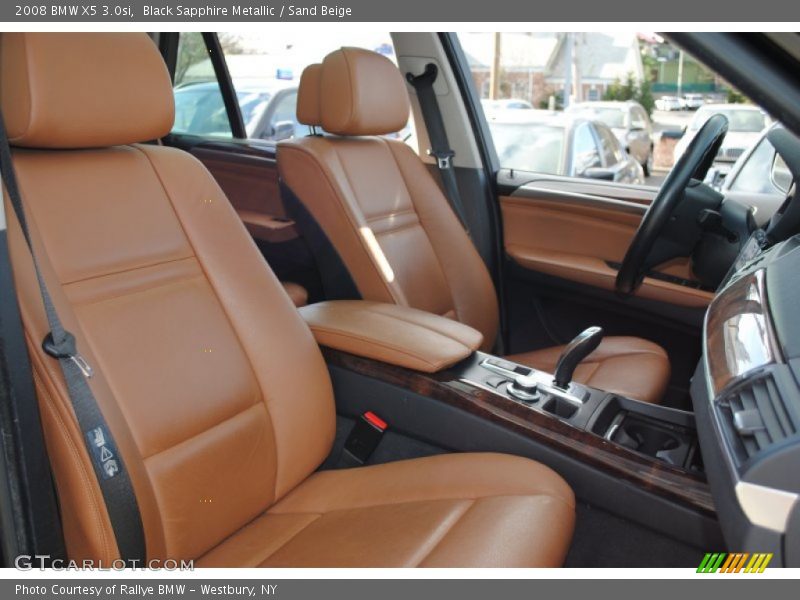 Black Sapphire Metallic / Sand Beige 2008 BMW X5 3.0si