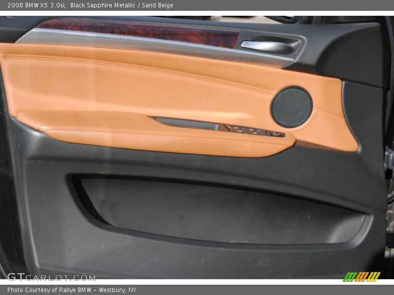 Black Sapphire Metallic / Sand Beige 2008 BMW X5 3.0si