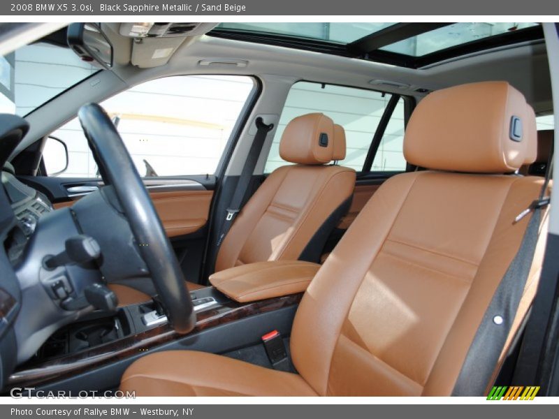 Black Sapphire Metallic / Sand Beige 2008 BMW X5 3.0si