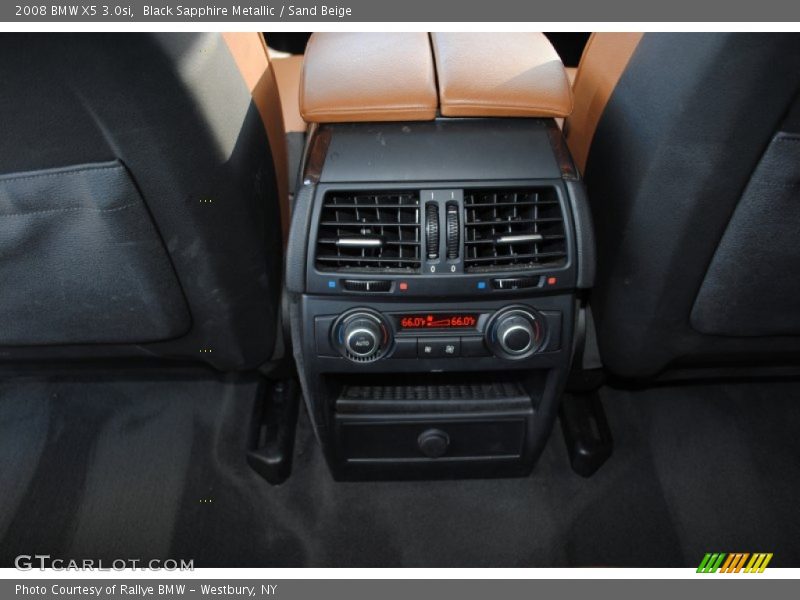 Black Sapphire Metallic / Sand Beige 2008 BMW X5 3.0si