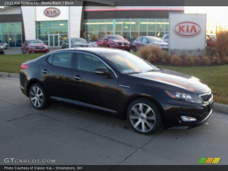 Ebony Black / Black 2012 Kia Optima SX