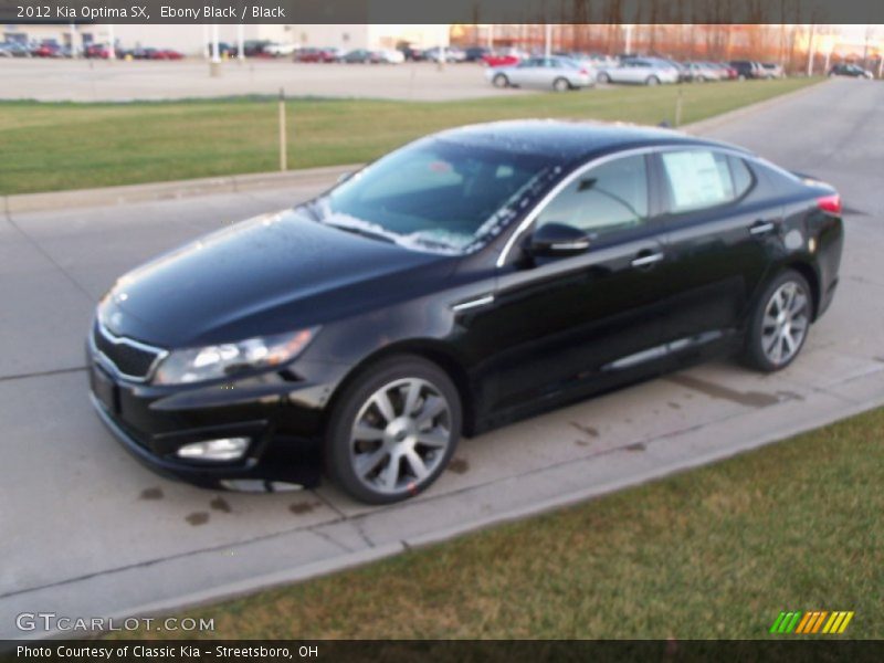 Ebony Black / Black 2012 Kia Optima SX