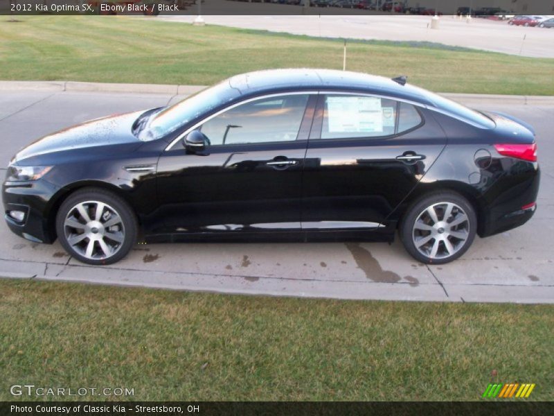 Ebony Black / Black 2012 Kia Optima SX