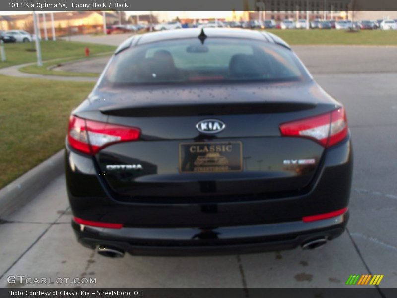 Ebony Black / Black 2012 Kia Optima SX