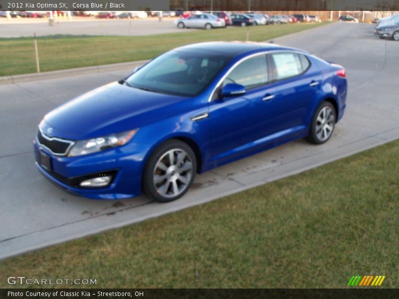 Corsa Blue / Black 2012 Kia Optima SX