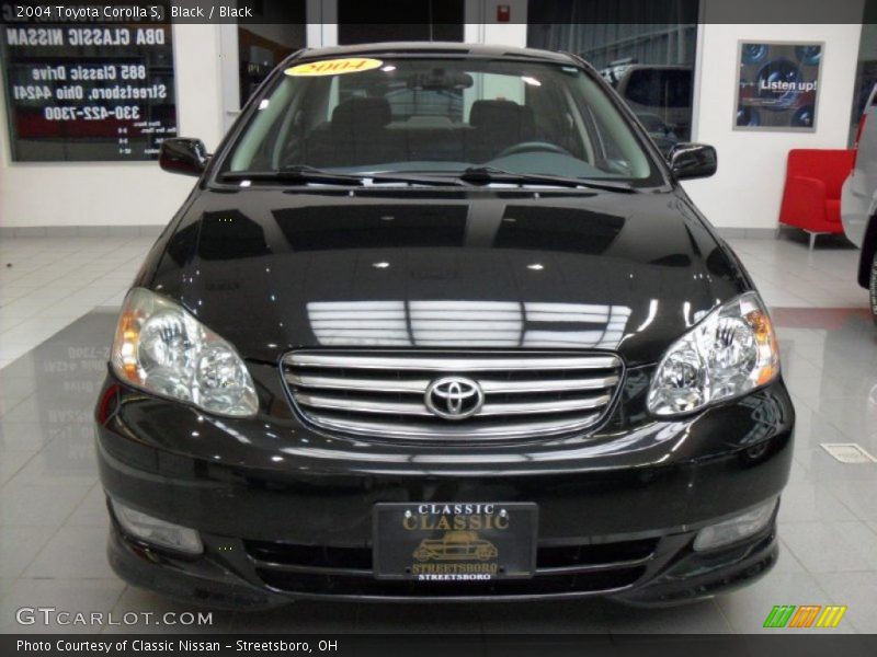 Black / Black 2004 Toyota Corolla S