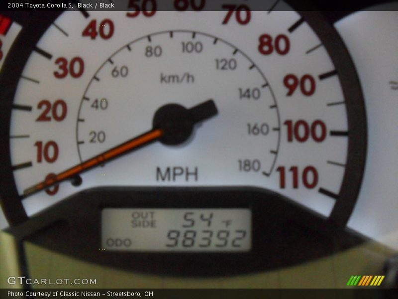 Black / Black 2004 Toyota Corolla S