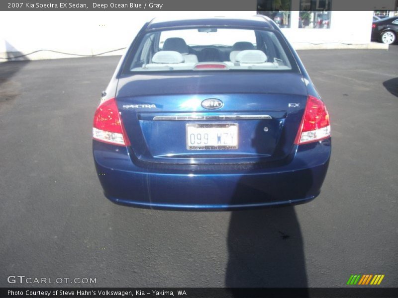 Deep Ocean Blue / Gray 2007 Kia Spectra EX Sedan