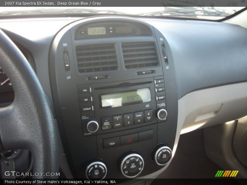 Deep Ocean Blue / Gray 2007 Kia Spectra EX Sedan