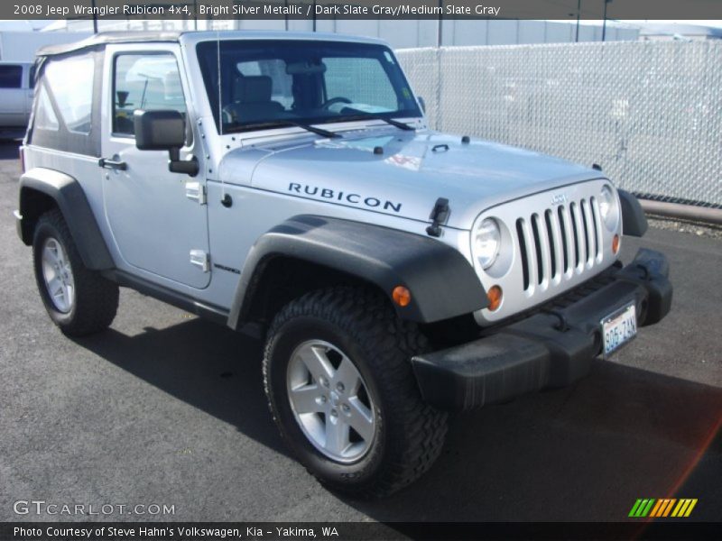 Bright Silver Metallic / Dark Slate Gray/Medium Slate Gray 2008 Jeep Wrangler Rubicon 4x4