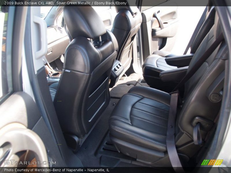 Silver Green Metallic / Ebony Black/Ebony 2009 Buick Enclave CXL AWD