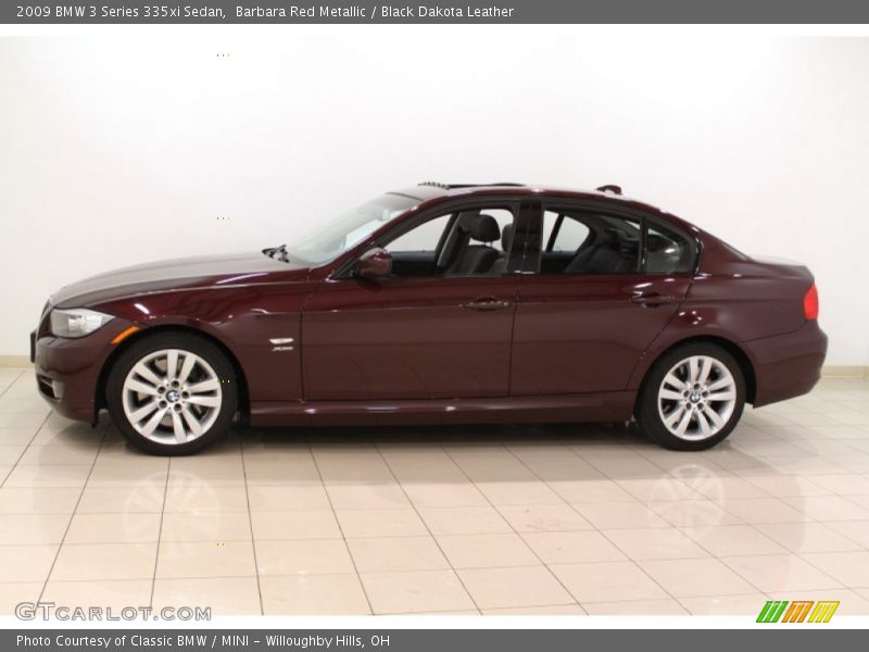 Barbara Red Metallic / Black Dakota Leather 2009 BMW 3 Series 335xi Sedan