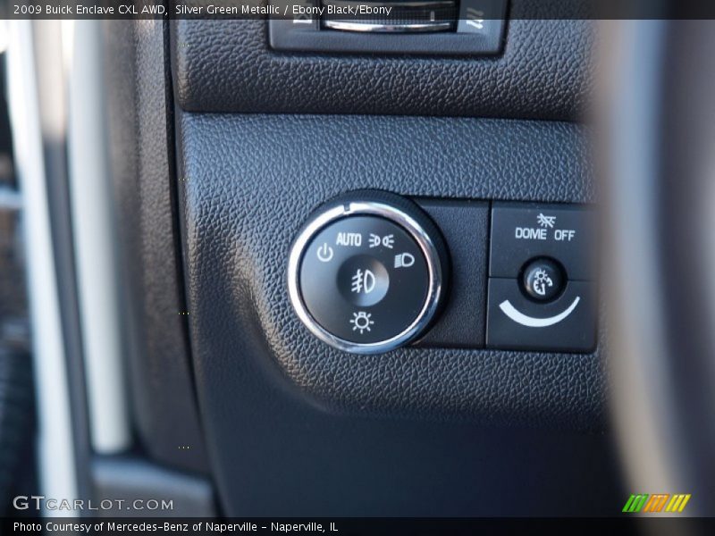 Silver Green Metallic / Ebony Black/Ebony 2009 Buick Enclave CXL AWD