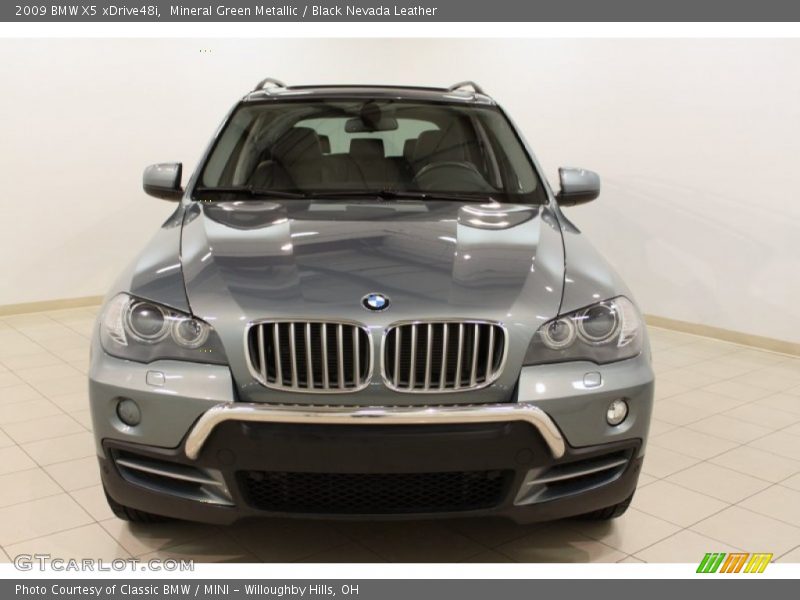 Mineral Green Metallic / Black Nevada Leather 2009 BMW X5 xDrive48i