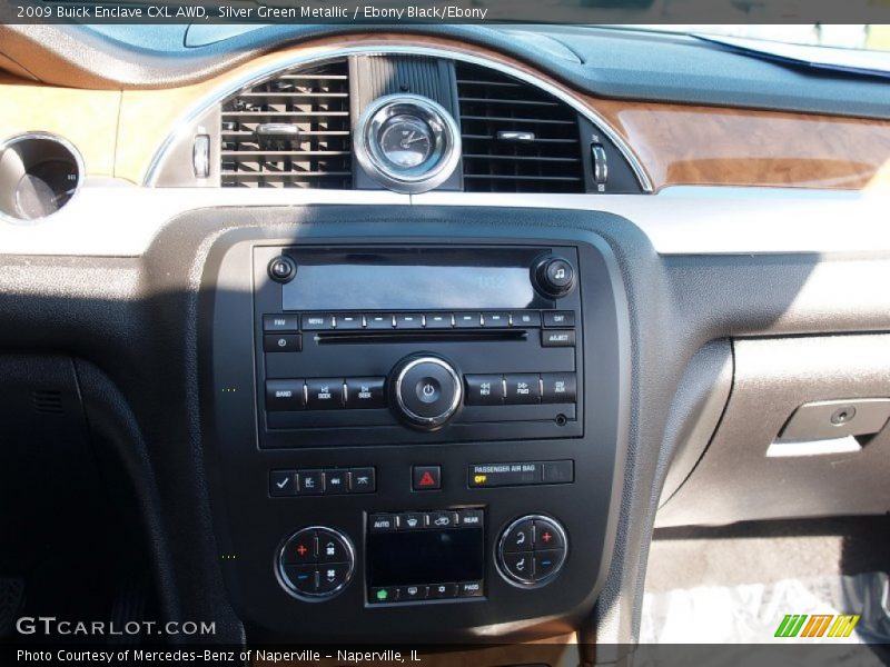 Silver Green Metallic / Ebony Black/Ebony 2009 Buick Enclave CXL AWD