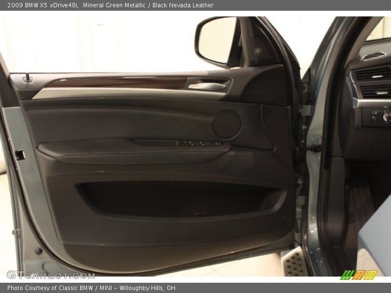 Mineral Green Metallic / Black Nevada Leather 2009 BMW X5 xDrive48i