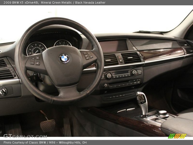 Mineral Green Metallic / Black Nevada Leather 2009 BMW X5 xDrive48i