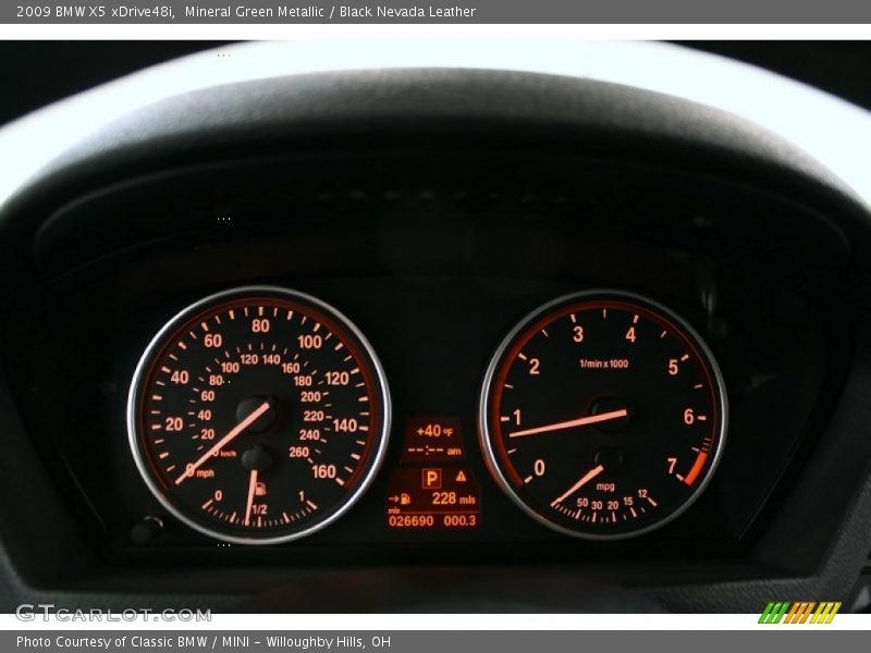 Mineral Green Metallic / Black Nevada Leather 2009 BMW X5 xDrive48i