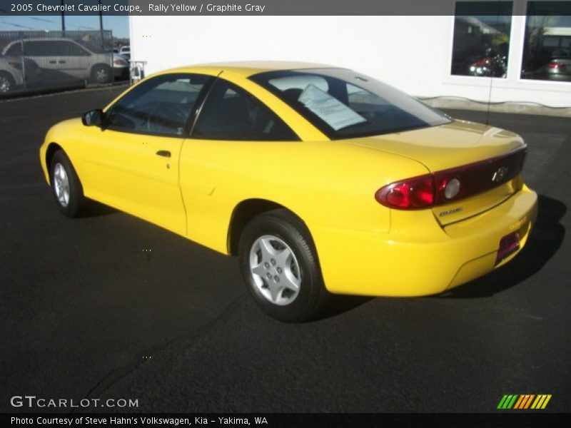 Rally Yellow / Graphite Gray 2005 Chevrolet Cavalier Coupe