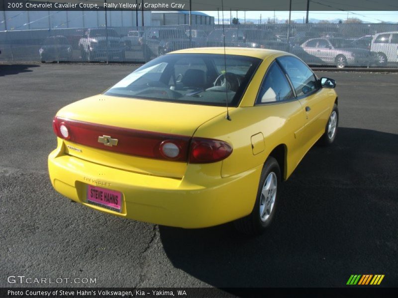 Rally Yellow / Graphite Gray 2005 Chevrolet Cavalier Coupe