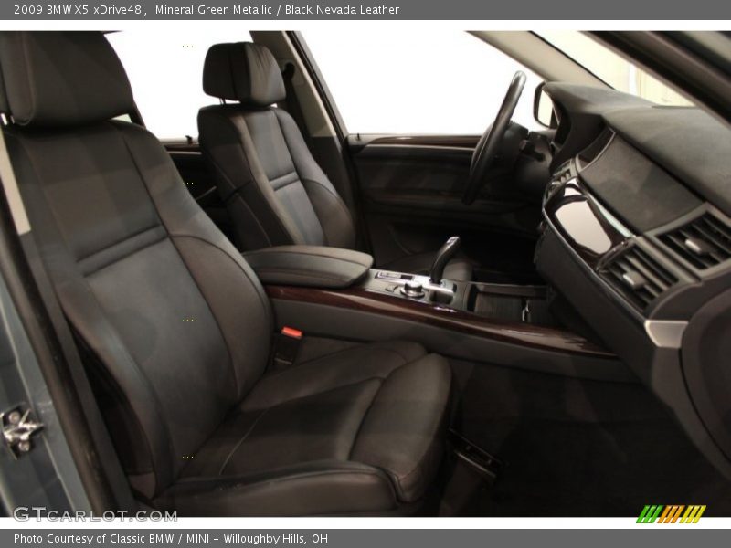 Mineral Green Metallic / Black Nevada Leather 2009 BMW X5 xDrive48i