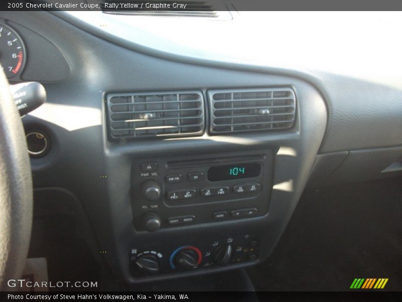 Rally Yellow / Graphite Gray 2005 Chevrolet Cavalier Coupe